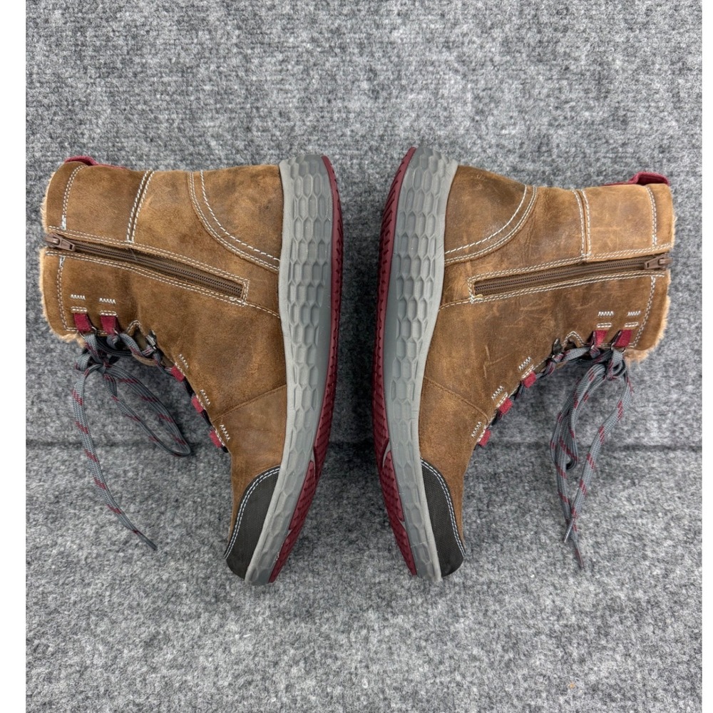 Rockport Hydro-Shield Waterproof Boots Brown Leather Faux Fur Size 11M CCM04BR88 - Picture 4 of 9